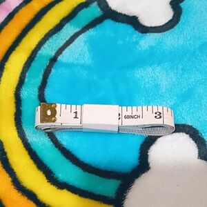 White Measuring Tape with Brass Tip